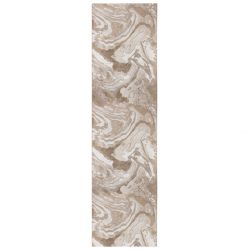 Marbled Abstract Modern Runner Natural 60X230