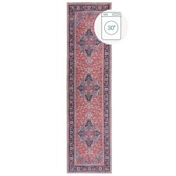 Washable Windsor Traditional Runner Red 60X230