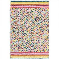 Rainbow Spot Shaggy Kids Rug 100X150