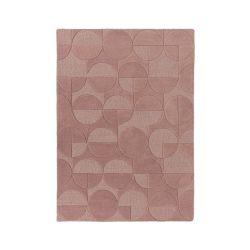 Gigi Wool Geometric Rug Blush Pink 120x170