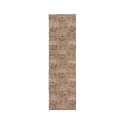 Arriana Printed Jute Floral Runner 60x230