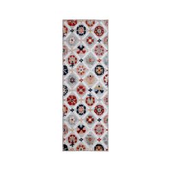 Flora Outdoor & Indoor Floral Patterned Runner Grey 80x230