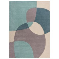 Glow Wool Modern Rug Blue 160x230