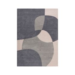 Glow Wool Modern Rug Grey 120x170