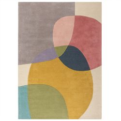 Glow Wool Modern Rug Multi 120x170