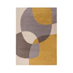 Glow Wool Modern Rug Ochre 160x230