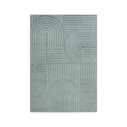 Zen Garden Modern Wool Rug Duck Egg 120x170