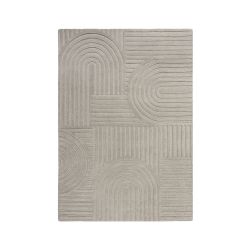 Zen Garden Modern Wool Rug Grey 120x170