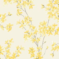 Laura Ashley Forsythia Sunshine Wallpaper