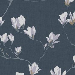 Laura Ashley Magnolia Grove Dusky Seaspray Wallpaper