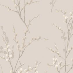 Laura Ashley Pussy Willow Dove Grey Wallpaper