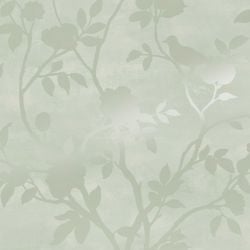 Laura Ashley Eglantine Silhouette Eau de Nil Wallpaper