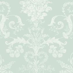 Laura Ashley Josette Duck Egg Wallpaper