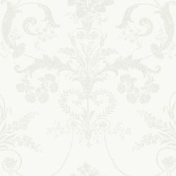 Laura Ashley Josette White Wallpaper