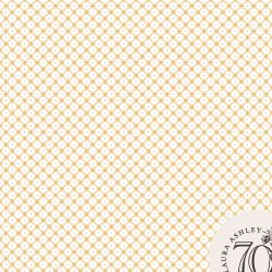 Laura Ashley Wickerwork Pale Ochre Yellow Wallpaper