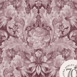 Laura Ashley Apolline Pale Blackberry Wallpaper