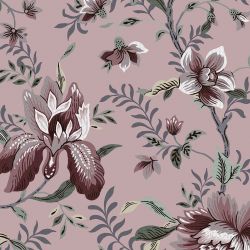 Laura Ashley Editas Garden Pale Blackberry Wallpaper