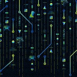 Next Gamer Mural Blue Brights