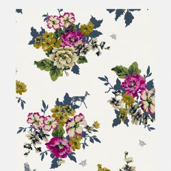 Joules Joules Floral Creme Wallpaper