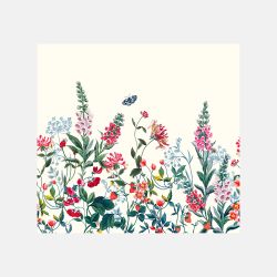 Joules Permaculture Garden Creme Fixed Width Wall Mural