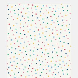 Joules Lynx Multi Spot White / Rainbow Wallpaper