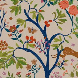 Joules Enchanted Woodland Antique Creme Wallpaper
