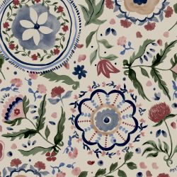 Joules Festival Flowers Antique White Wallpaper