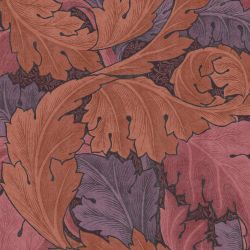 William Morris At Home Acanthus Plum Wallpaper
