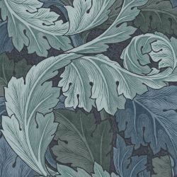 William Morris At Home Acanthus Blue Wallpaper