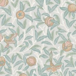 William Morris At Home Bird & Pomegranate Duck Egg Wallpaper