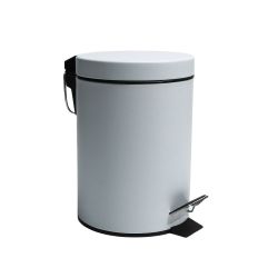 White Pedal Bin 3L