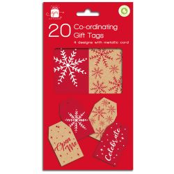 Kraft Tags Sparkle 20PK