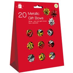 Gift Bows metalic 20PK