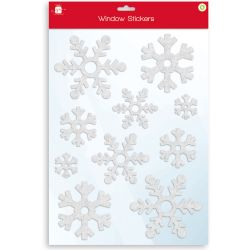 Snowflake White Stickers