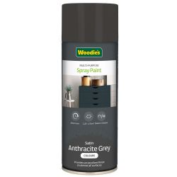 Woodie's 400Ml Satin Anthracite Grey Spray