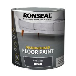 Ronseal Diamond Hard Floor Paint Anthracite 2.5Ltr