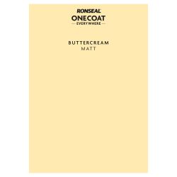 Ronseal One Coat Everywhere Paint Peel & Stick Buttercream