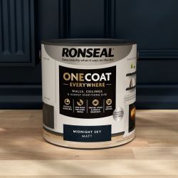 Ronseal One Coat Everywhere Paint Midnight Sky Matt 2.5L