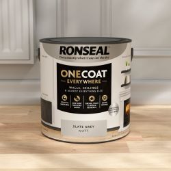 Ronseal One Coat Everywhere Paint Slate Grey Matt 2.5L