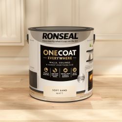 Ronseal One Coat Everywhere Paint Soft Sand Matt 2.5L