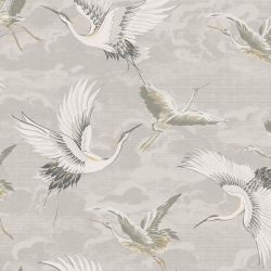 Sublime Kranes Neutral Wallpaper