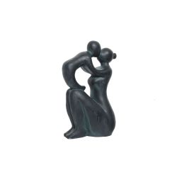 MUM AND KID STATUE 51.1CM ANTHRACITE