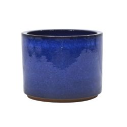 CAMBRIDGE GLAZED CYLINDER 19CM BLUE