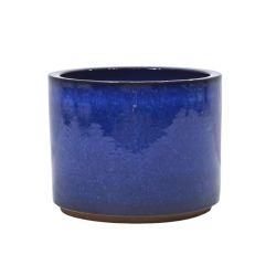 CAMBRIDGE GLAZED CYLINDER 24CM BLUE