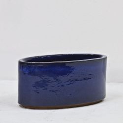 CAMBRIDGE GLAZED TROUGH BLUE 35CM