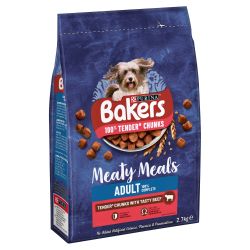 BAKERS MEATY MEALS BEEF 2.7KG