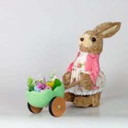 Rabbit Girl with Cart