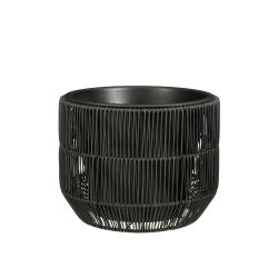 Peta Round Pot 28cm Black