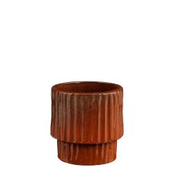 Sorrento Round Pot 22cm Orange