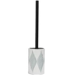 White Ceramic Toilet Brush Holder